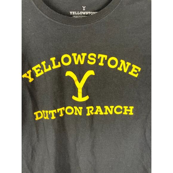 Yellowstone Dutton Ranch T Shirt Mens M Black Short Sleeve TV‎ Show Tee - Picture 2 of 9